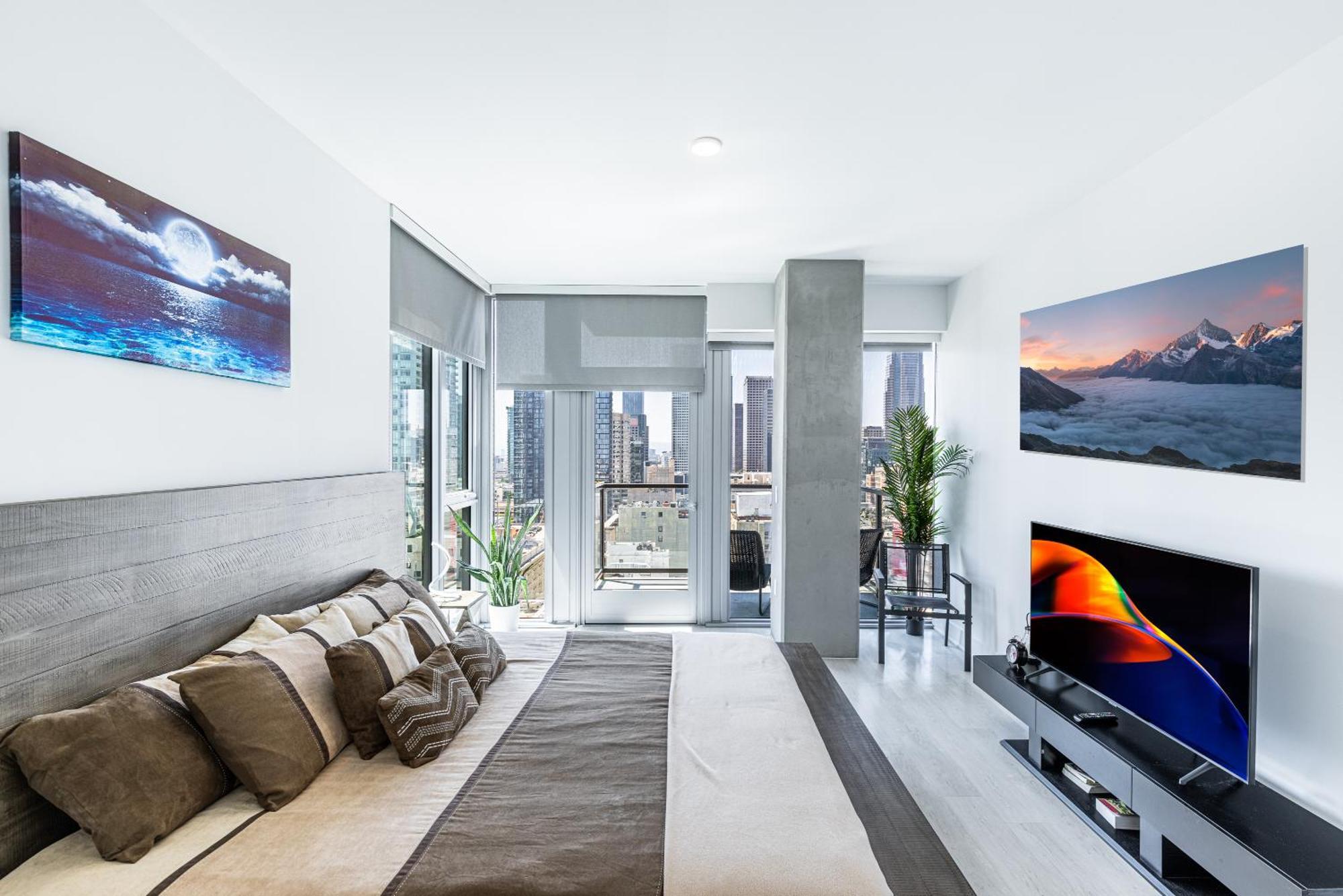 Appartement Floor High Rise 3 Bed Dtla Skyscraper Penthouse *